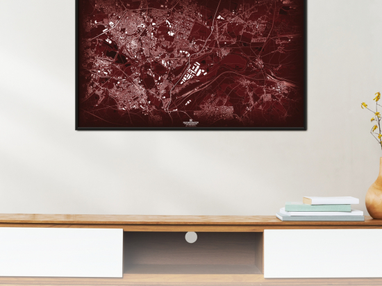 Sosnowiec | Mapa dekoracyjna | RED