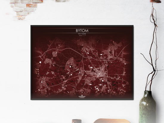 Bytom | Mapa dekoracyjna | RED