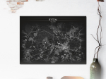 Bytom | Mapa dekoracyjna | BLACK