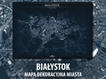 Białystok | Mapa dekoracyjna | BLUE