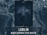 Lublin | Mapa dekoracyjna | BLUE
