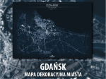 Gdańsk | Mapa dekoracyjna | BLUE