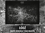 Łódź | Mapa dekoracyjna | BLACK