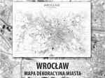 Wrocław | Mapa dekoracyjna | WHITE