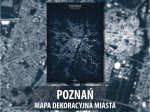 Poznań | Mapa dekoracyjna | BLUE