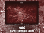 Łódź | Mapa dekoracyjna | RED