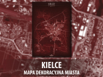 Kielce | Mapa dekoracyjna | RED
