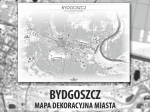 Bydgoszcz | Mapa dekoracyjna | WHITE