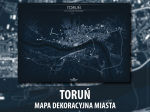 Toruń | Mapa dekoracyjna | BLUE