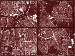 Częstochowa | Mapa dekoracyjna | RED