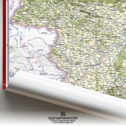 Województwo sandomierskie w poł.  XVI w. | Mapa historyczna